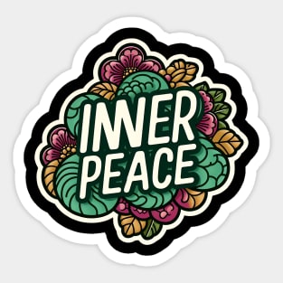 INNER PEACE - TYPOGRAPHY INSPIRATIONAL QUOTES Sticker